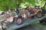IMG 0517 Pink Panther Landrover on recovery vehicle
